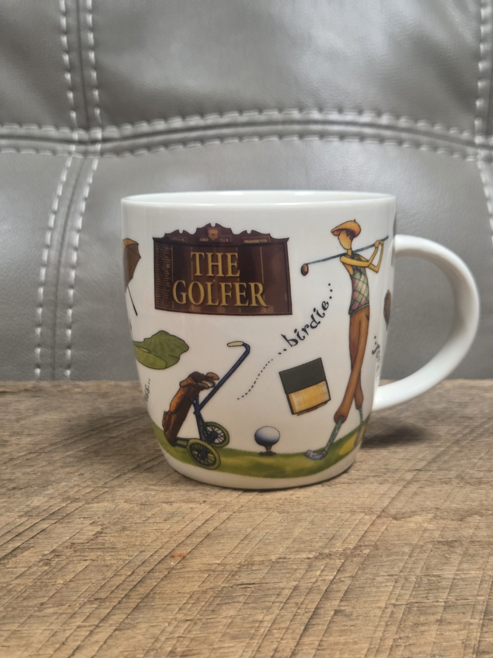 Queens by Churchill "At Your Leisure" series mug titled "The Golfer." Bin 1D